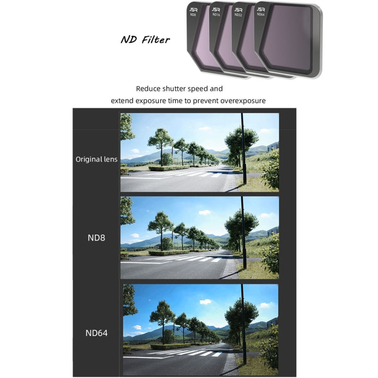 JSR Drone 3 in 1 CPL+ND8+ND16 Lens Filter for DJI Mavic 3, CPL+ND8+ND16 JSR Drone 3 in 1 CPL+ND8+ND16 Lens Filter for DJI Mavic 3, CPL+ND8+ND16